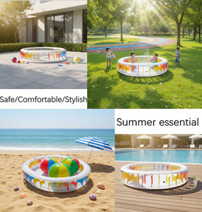 <span class=keywords><strong>Piscine</strong></span> gonflable ronde arc-en-ciel <span class=keywords><strong>pour</strong></span> enfants, <span class=keywords><strong>pour</strong></span> la natation et les jeux aquatiques - Product Image 2