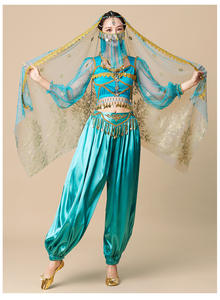 Venta al por mayor de la mujer de fiesta de Halloween Cosplay princesa India <span class=keywords><strong>Bollywood</strong></span> danza actuación disfraz ropa traje - Product Image 4