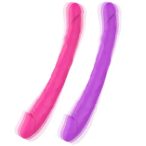 Wholesale dildo vibrator 12 inch-strap on juguetes-sexuales-para-mujeres-lesbi double sized dildo vibrations 12 inch silicon toys for lesbian two head dildo
