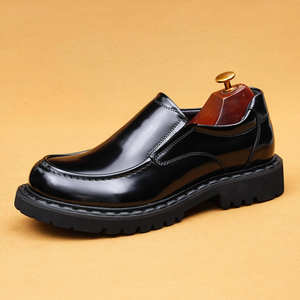 Zapatos Derby de Lujo, Diseño Elegante, Cómodos y Suaves, con Patrón de Cocodrilo, de Cuero Genuino, Estilo Casual de Negocios, Británicos, con Grabado - Product Image 1