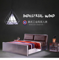 Lit-chaise en aluminium de style aviateur rétro industriel de luxe, style loft, meubles de bureau à domicile avec couleur personnalisée
