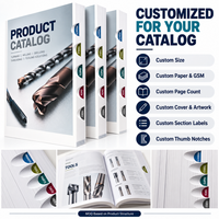 Impression de catalogues de produits personnalisés avec index à languettes, livres cartonnés pleine couleur de qualité supérieure pour manuels techniques