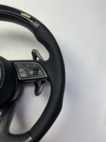 Pour Audi A3 A4 A5 A6 A7 Q3 Q5 Q7 S3 S4 S5 RS3 RS4 RS5 RS6 RS7 B8 B9 avec accessoires de volant de voiture personnalisés en fibre de carbone LED