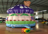 Château plein d'entrain de champignon gonflable d'amusement commercial de maison de rebond gonflable de champignon de haute qualité pour des enfants