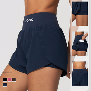 Shorts de yoga personnalisés <span class=keywords><strong>avec</strong></span> <span class=keywords><strong>poche</strong></span>, respirants, pour la randonnée, la course à pied, le cyclisme, vêtements décontractés pour femmes, vêtements de plein air - Product Image 1