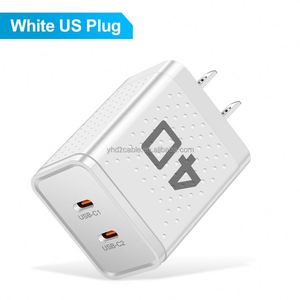 Type C Charger Block Dual Type-c <b>Charging</b> Port <b>Fast</b> Charger Quick Charge US/EU/UK <b>Plug</b> Charger for IPhone11 12 13 14 - Product Image 5