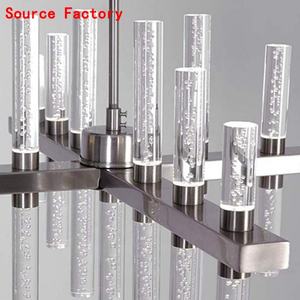 Lustre industriel moderne en acrylique LED à branches, luminaires suspendus DIY pour salon - Product Image 6