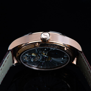 Montre mécanique à remontage manuel de luxe avec tourbillon véritable Seagull ST8230, cadran ciel étoilé en pierre bleue, livraison gratuite en stock, en vente - Product Image 3