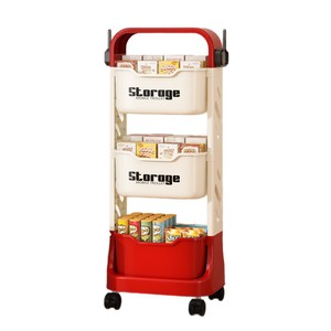 Storage Mobile Trolley 4 Layers Large Capacity Easy To Move For Living Room Toy Organizer - Product Image 2