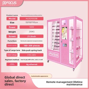 Máquina expendedora inteligente de autoservicio de belleza para uñas acrílicas, totalmente automática, con escaneo de código, sin personal, 24 horas, para láminas metálicas. - Product Image 4