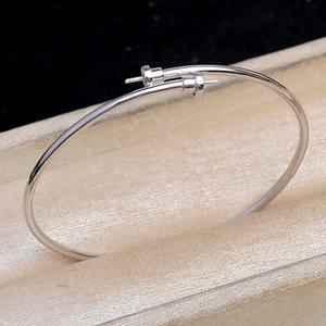 Accessoires DIY en argent S925, petit support de bracelet à double perle, 9-10 mm, élastique, accessoire de bague de main, chevillères tendance 5991 - Product Image 3