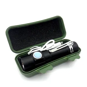 Pocket Mini LED Taschenlampe Schwarz Mini LED Taschenlampe Aluminium legierung Batterie LED Taschenlampe