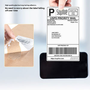 Étiquettes d'expédition auto-adhésives du fabricant en gros rouleau de <span class=keywords><strong>papier</strong></span> <span class=keywords><strong>thermique</strong></span> enduit pour la logistique alimentaire solide scellage de médicaments BOPP - Product Image 5