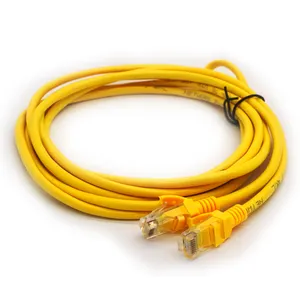 Câble de raccordement réseau Ethernet Cat5e 0.51mm Conducteur UTP PVC 2M 3M 5M Longueur CCA Système de télécommunication