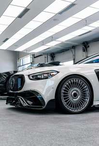 Kit carrosserie en fibre de carbone sèche MSY pour <span class=keywords><strong>Mercedes</strong></span>-Benz <span class=keywords><strong>S63</strong></span> <span class=keywords><strong>AMG</strong></span> 2024+ - Lèvre avant en fibre de carbone, jupe latérale, diffuseur arrière, spoiler, capot, kit carrosserie - Product Image 2