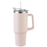 Bouteille d'eau isotherme en acier inoxydable de 40 oz de 1ère génération avec poignée, grande capacité, pour utilisation en voiture, transfrontalière