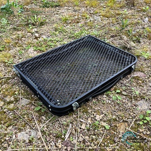 Table pliante en maille pour barbecue extérieur, camping, cuisinière à charbon de bois pour la cuisson au barbecue - Product Image 4