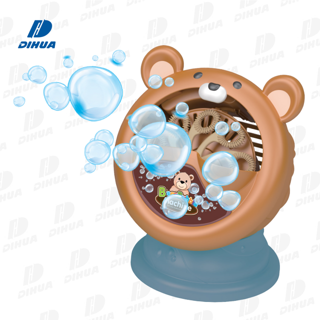 Cartoon Bear Bubble Machine Automatic Bubble Blower with Rich Bubbles Safe and Durable for Kids Parties Outdoor Summer Play