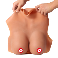 Gobelet Sexy Silicone Faux Seins Forme de Goutte Poitrine Artificielle Travesti Homme à Fille Soutien-Gorge en Silicone pour Femmes