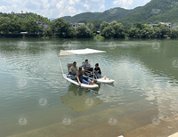 Bateau de pêche électrique gonflable en PVC de luxe pour 2 personnes, yacht, amusement aquatique