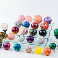 Sphère de quartz rose en gros d'usine, boule de pierre précieuse, sphère de cristal énergétique pour la guérison et la décoration intérieure