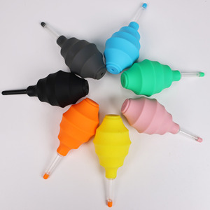 Silicone Air Blower Manual Adjustable Nozzle For Succulent Flower Cleaning Home Gardening PP Material Strong Wind Duster - Product Image 1