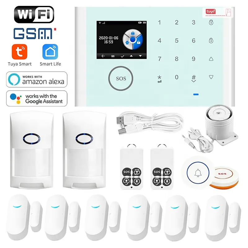 Intelligent infrared sensor door and window sensor wireless wifi/GSM home remote security anti-theft alarm system