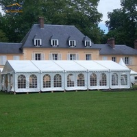 Grandes tentes de réception pour salons professionnels, chapiteaux en PVC blancs de grande taille pour extérieur, réceptions, églises, expositions, événements, mariages et fêtes