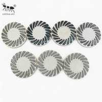 LITTLE ANT Boîte de lavage pour tampons de polissage de sol en microfibre industrielle, disque de ponçage pour pierre 4 pouces pour marbre et granit