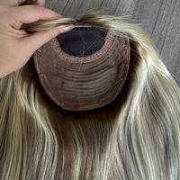 Prothèse capillaire personnalisée 100% cheveux humains vierges européens non traités, base en soie 7x8, avec dos tissé et partie supérieure en soie, cheveux raides