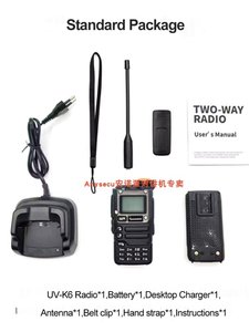 Radio Portátil Quansheng UV-K6, Recepción de Banda Aérea con una Sola Tecla, Mini Radio Bidireccional Analógica de Alta Potencia L712 - Product Image 2