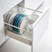 Support de Rangement Moderne pour Casseroles et Poêles en Acier Inoxydable – Organisateur de Cuisine pour Assiettes et Couvercles – Offre Spéciale