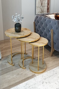 Modern 3-Piece Coffee <b>Table</b> Living Room Side <b>Table</b> Coffee <b>Table</b> - Product Image 3