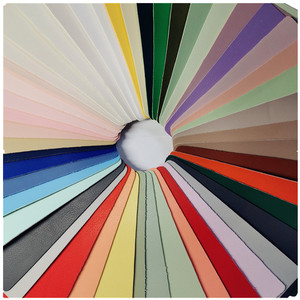 Cuir synthétique PU 1,4 mm résistant à l'abrasion pour sacs, pochettes, cabas, couleurs unies, dos en microfibre - Product Image 1