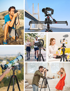 Professional Travel Tripod Aluminum Lightweight Compact 5-Leg Camera Tripod <strong>Bubble</strong> <strong>Level</strong> 360 <strong>Degree</strong> Ball Head Waterproof - Product Image 5