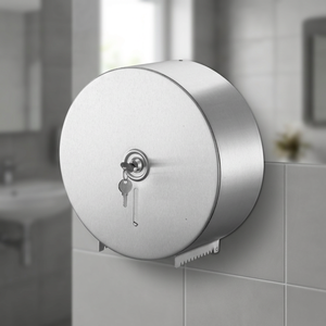 Modern Oval Stainless Steel <b>Wall</b>-<b>Mounted</b> <b>Toilet</b> Paper Rack Hotel Bathroom Large <b>Roll</b> Carton Non-Perforated Waterproof <b>Holder</b> - Product Image 3
