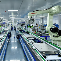 Convoyeur à chaîne à lattes en acier inoxydable semi-automatique à vitesse réglable, capacité de charge lourde pour l'industrie de l'automatisation, ligne d'assemblage