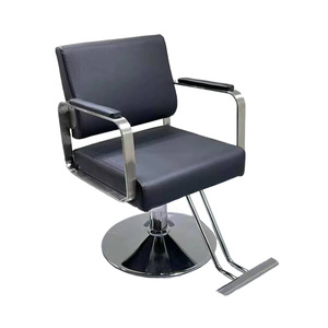 Chaise de salon ergonomique moderne avec structure en acier, rotation à 360 degrés, utilisation en atelier, chaise de coiffure - Product Image 5