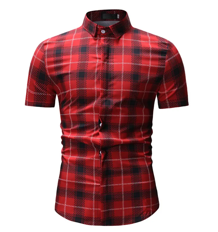 clothing manufacturers custom men's shirts merry christmas casual vintage plaid plus size shirts for men