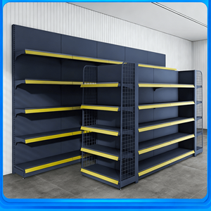 ชั้นวางสินค้าเหล็กคุณภาพสูง แบบสองด้าน สำหรับร้านขายของชำ ชั้นวางซุปเปอร์มาร์เก็ต - Product Image 6