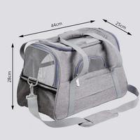 Nouveau sac de transport pour chat de grande capacité, respirant et pratique, sac de transport pour animaux de compagnie pour voiture, sac à dos pour chien de couleur unie à la mode, à porter à l'épaule