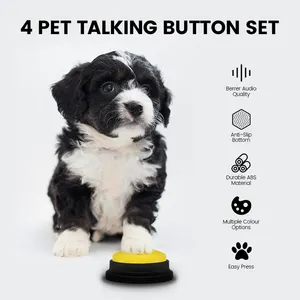 Personalized Sound Buzzers Recordable Answer Buzzers Talking Button Dogs Button For Communication
