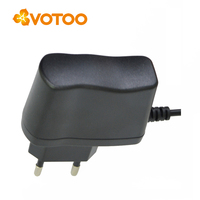 Adaptateur secteur AC/DC à 2 broches rondes, 12V 24V 1A 2A, alimentation 5,5x2,1x10mm, prise DC certifiée CE FCC RoHS pour appareils électroniques