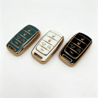 Accessoires intérieurs de véhicule, accessoires pour clés de voiture, étui de protection pour clés de voiture, housse de clé de voiture en TPU, compatible avec Jeep