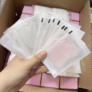 カスタム再利用可能コットンシートハーブ栄養まつげエクステンションパッド白ピンクアイパッチ（まつげエクステンション用） - Product Image 4