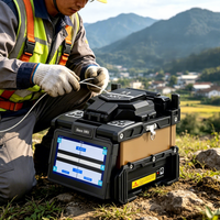 Portable Lightweight YOFC FS-600 Fiber Splicing Machine 1.35kg Handheld Fusion Splicer Auto Splice Heat for Outdoor FTTH Work
