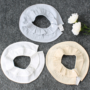 Organique respirant volants bave serviette unisexe garçons filles bébé <span class=keywords><strong>adulte</strong></span> 360 salive bavoir de <span class=keywords><strong>dentition</strong></span> avec bouton- - Product Image 3