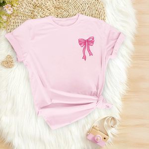 Camiseta Cristiana con Lazo para Niñas, 100% Algodón, Diseño Religioso con Versículos Bíblicos y Diseño de Fe - Product Image 2