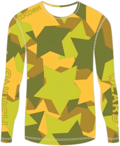 Wholesale Polyester Sun Protection Fishing <b>Shirt</b> Outdoor Long Sleeve <b>Yellow</b> green Camo Full Sleeves Fishing <b>T</b> <b>shirt</b> in Bulk - Product Image 1