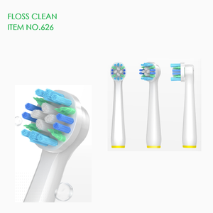 Brosse à dents électrique rotative-oscillante à 2 têtes avec poils doux, étanche IPX8, vibration à 4200 tr/min - Product Image 5